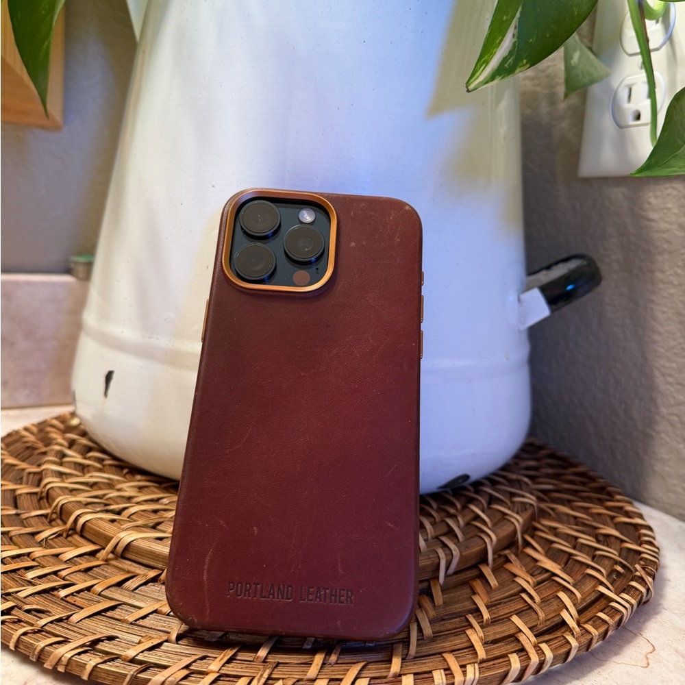 Portland Leather Rich Brown Phone Case